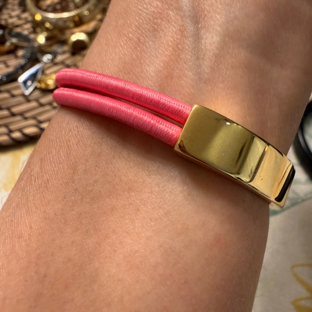 In Bloom Gold and Pink Bracelet - Picture 7 of 7